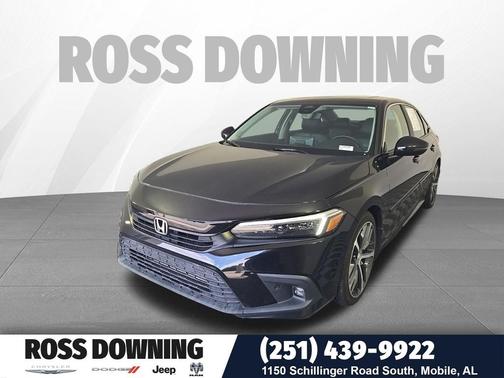 Crystal Black Pearl 2022 Honda Civic Touring