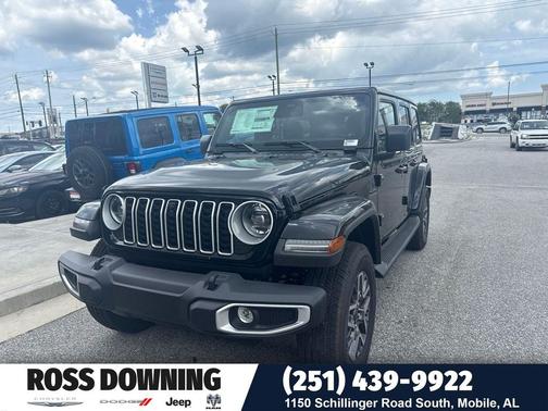 black clearcoat 2026 Jeep Wrangler 4-Door Sahara 4x4