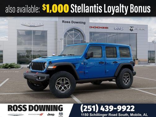 Hydro Blue Pearlcoat 2026 Jeep Wrangler Rubicon