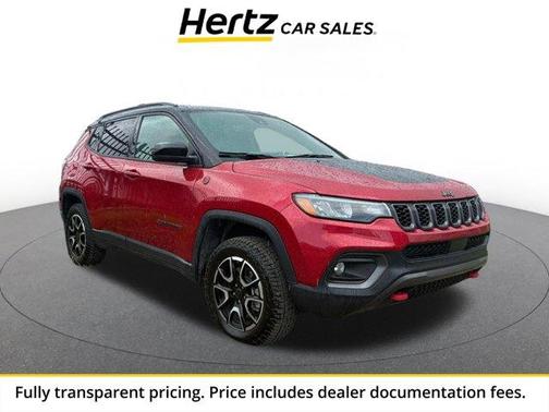 Red 2025 Jeep Compass Trailhawk