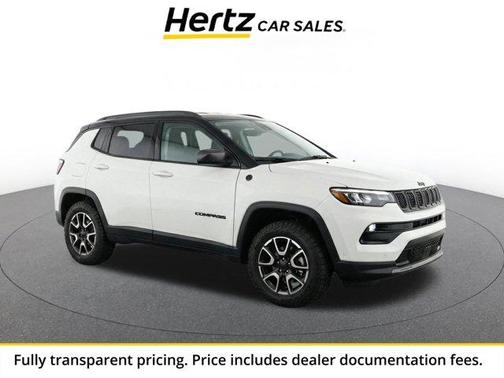 Bright White Clearcoat 2025 Jeep Compass Trailhawk