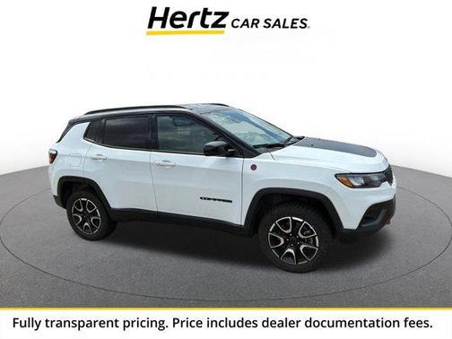 Bright White Clearcoat 2025 Jeep Compass Trailhawk