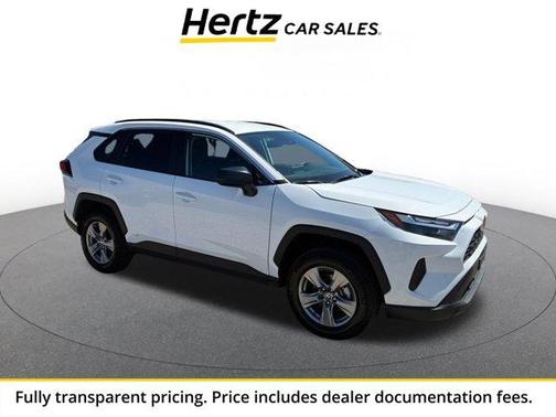 White 2025 Toyota RAV4 Hybrid LE
