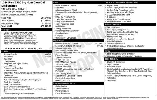 2024 RAM 2500 Big Horn
