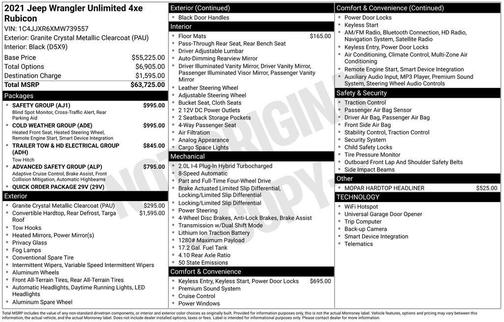 2021 Jeep Wrangler Unlimited 4xe Rubicon