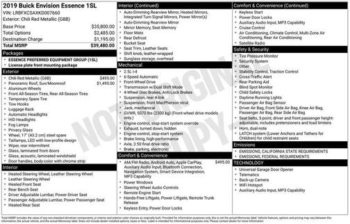 2019 Buick Envision Essence