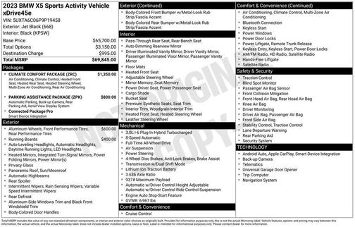 2023 BMW X5 PHEV xDrive45e
