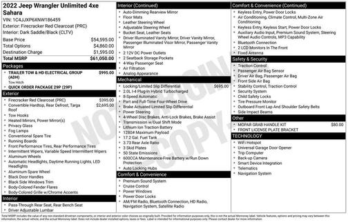 2022 Jeep Wrangler Unlimited SAHARA