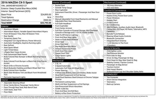 2016 Mazda CX-5 Sport