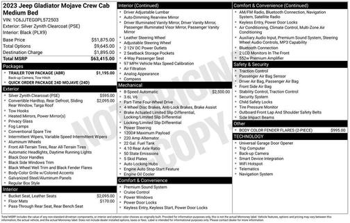 2023 Jeep Gladiator Mojave