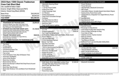 2022 RAM 1500 Classic Tradesman