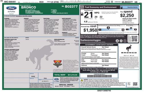 2021 Ford Bronco Big Bend