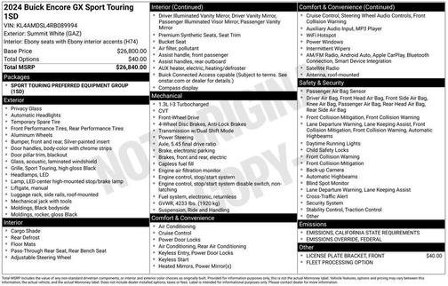 2024 Buick Encore GX Sport Touring