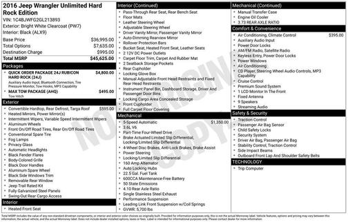 2016 Jeep Wrangler Unlimited Rubicon