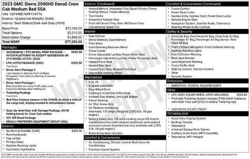 2023 GMC Sierra 1500 DENALI