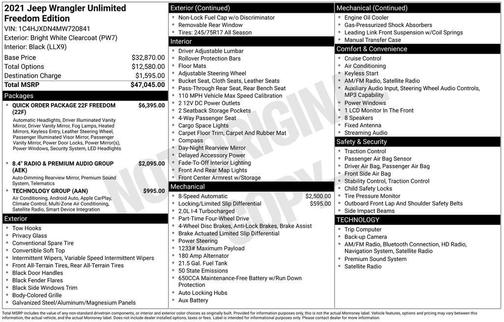 2021 Jeep Wrangler Unlimited Sport