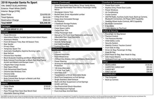 2018 Hyundai Santa Fe Sport 2.4L