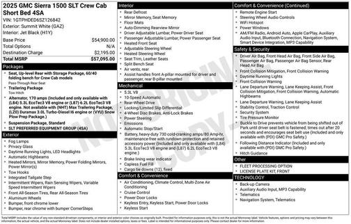 2025 GMC Sierra 1500 SLT