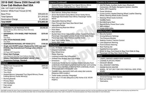 2018 GMC Sierra 2500 Denali
