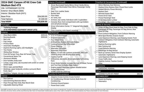2024 GMC Canyon AT4X