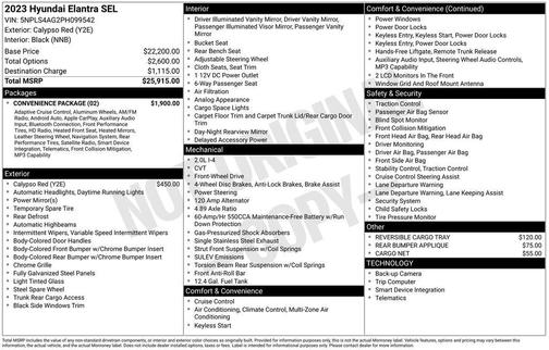2023 Hyundai ELANTRA SEL