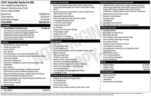 2021 Hyundai SANTA FE SEL