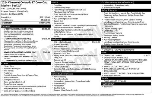 2024 Chevrolet Colorado LT