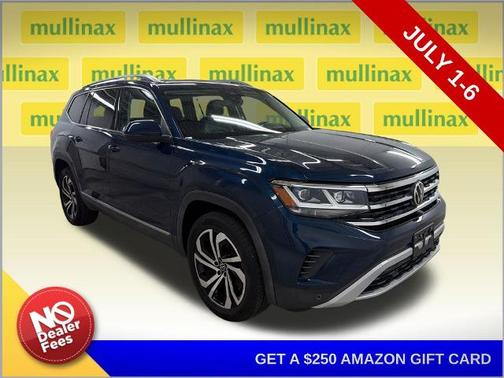 Tourmaline Blue Metallic 2021 Volkswagen Atlas 3.6 V6 SEL PREMIUM