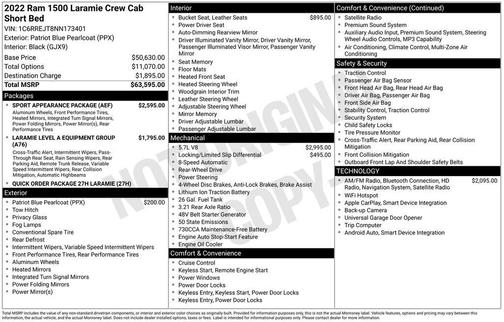 2022 RAM 1500 Laramie