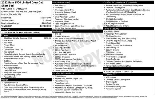 2022 RAM 1500 Limited
