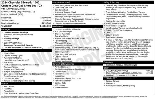 2024 Chevrolet Silverado 1500 Custom