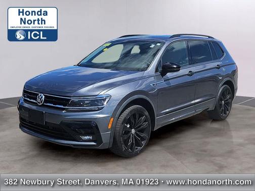 Platinum Gray Metallic 2021 Volkswagen Tiguan 2.0T SE R-Line Black 4MOTION