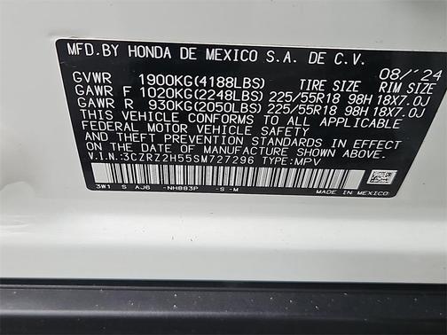 2025 Honda HR-V AWD Sport