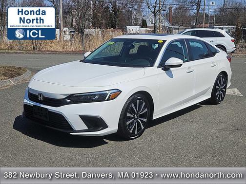 Platinum White Pearl 2023 Honda Civic EX