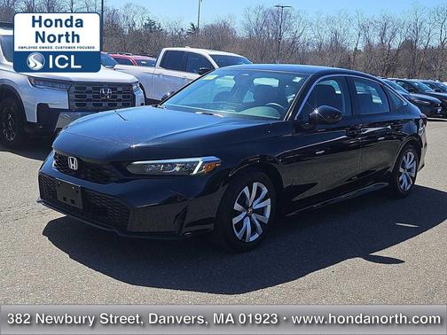 Crystal Black Pearl 2025 Honda Civic LX