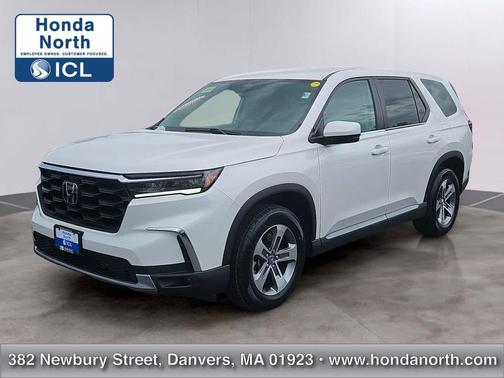 Platinum White Pearl 2023 Honda Pilot AWD EX-L 7 Passenger