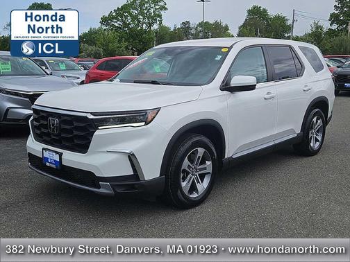 Platinum White Pearl 2023 Honda Pilot AWD EX-L 7 Passenger