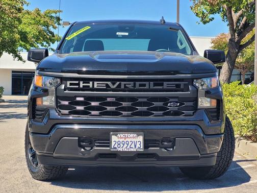 Black 2023 Chevrolet Silverado 1500 Custom