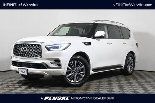 Moonstone White 2023 INFINITI QX80 Luxe