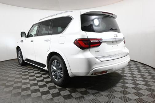 Moonstone White 2023 INFINITI QX80 Luxe