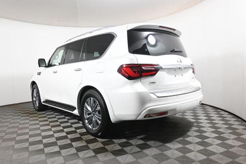 Moonstone White 2023 INFINITI QX80 Luxe