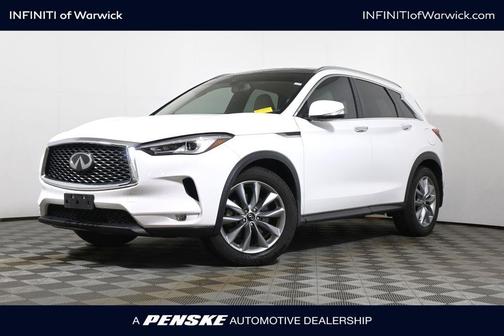 Lunar White 2021 INFINITI QX50 Luxe