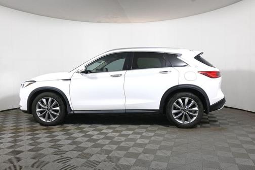 Lunar White 2021 INFINITI QX50 Luxe