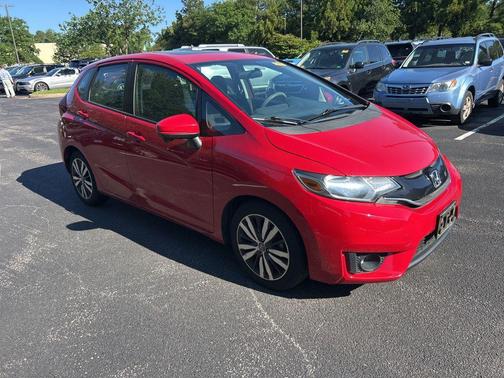 Red 2015 Honda Fit EX
