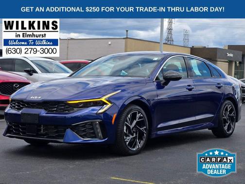 Yacht Blue 2025 Kia K5 GT-Line