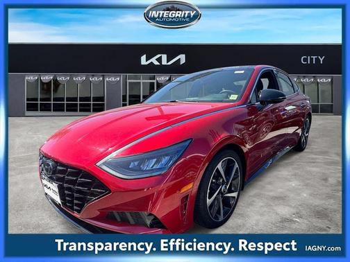 Calypso Red 2021 Hyundai SONATA SEL Plus