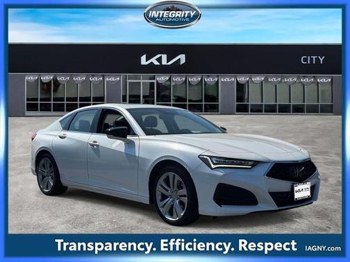 White 2023 Acura TLX Technology