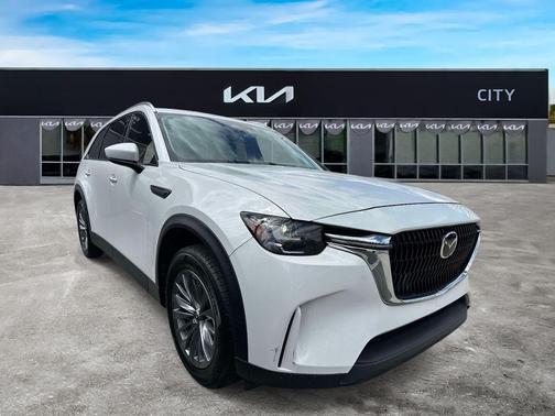 Rhodium White Metallic 2024 Mazda CX-90 3.3 Turbo Preferred Plus