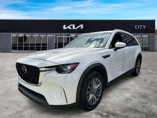 Rhodium White Metallic 2024 Mazda CX-90 3.3 Turbo Preferred Plus