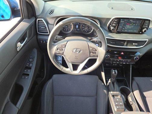 Aqua Blue 2021 Hyundai TUCSON Sport